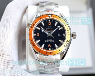 Swiss Copy Omega Watch Seamaster Planet Ocean 600m Orange Bezel